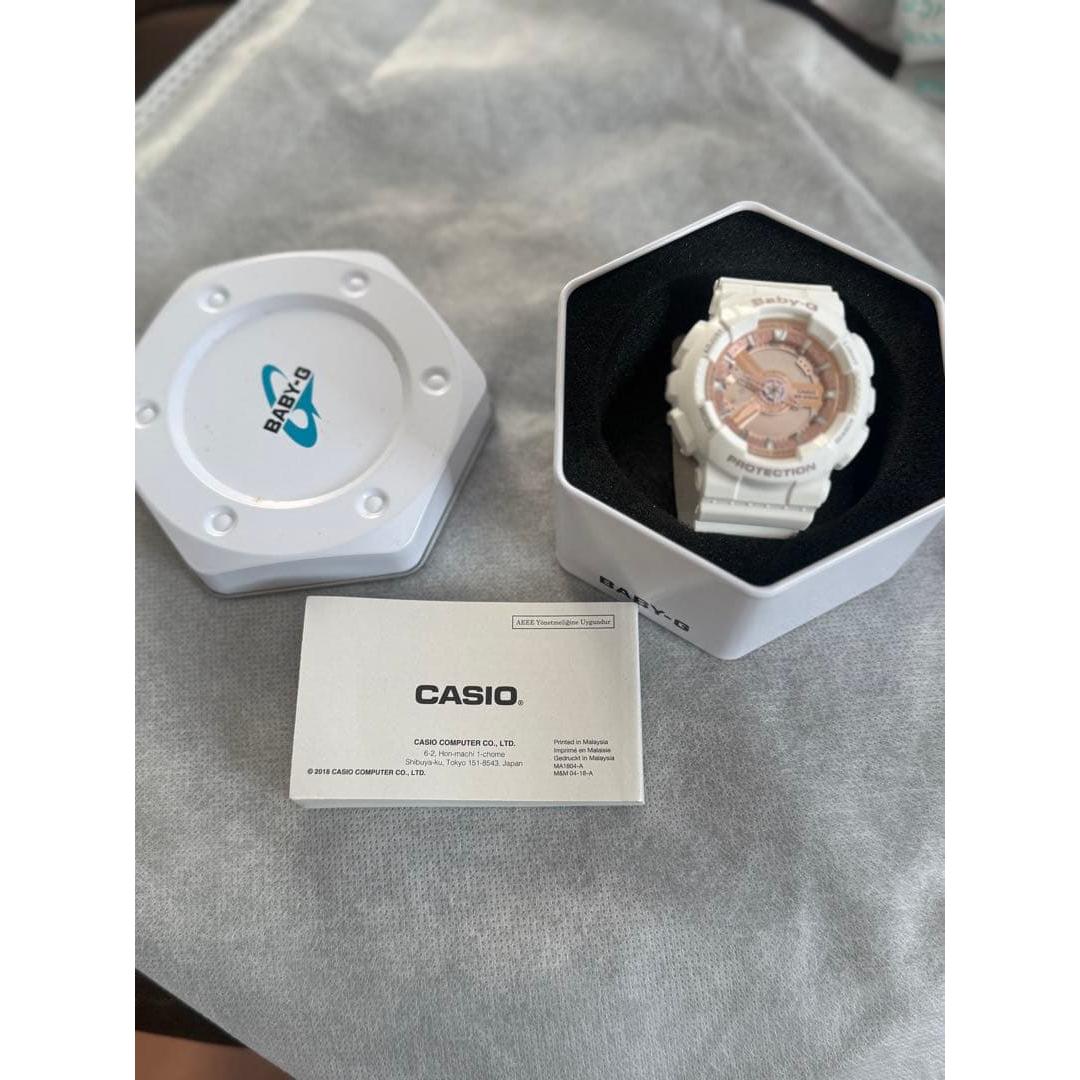 Used CASIO PRO TREK White Watch