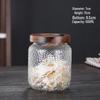UOSU Acacia Wood Lid Glass Storage Jar