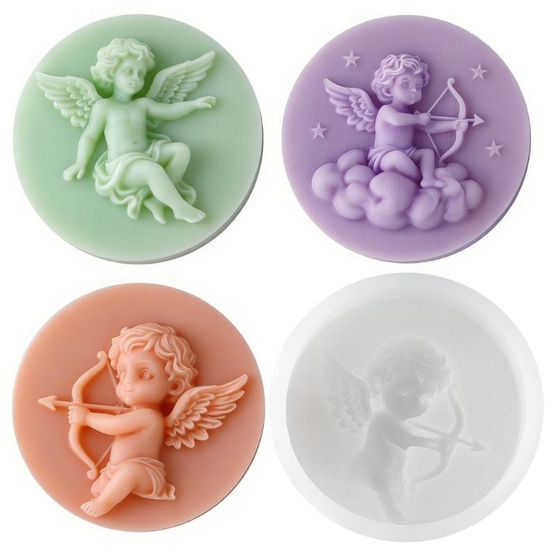 Silicone Mould for Making Angel Shaped Candle Soap and Craft with Artistic Styles