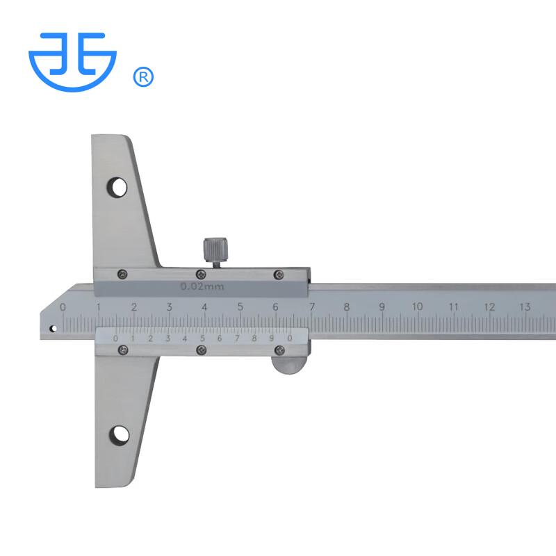 0.02mm Precision Mechanical Depth Vernier Caliper 0-200mm Range, 0.02mm Resolution