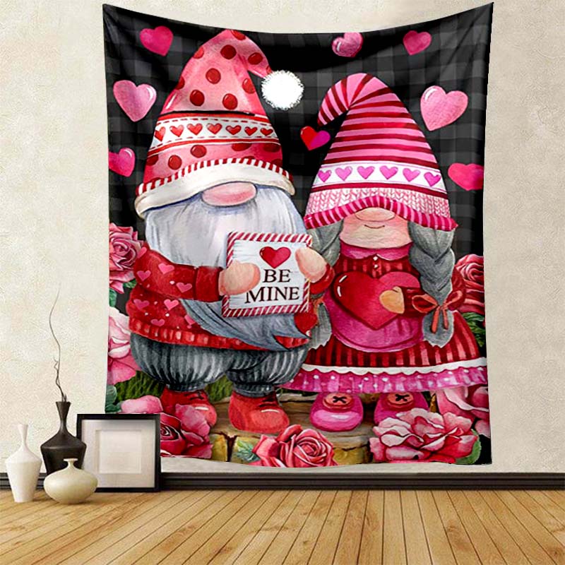 Beach Blanket Living Room Decoration Bedroom Background Cloth Santa Red Riding Hood Gnome Cute Tapestry Wall Hanging