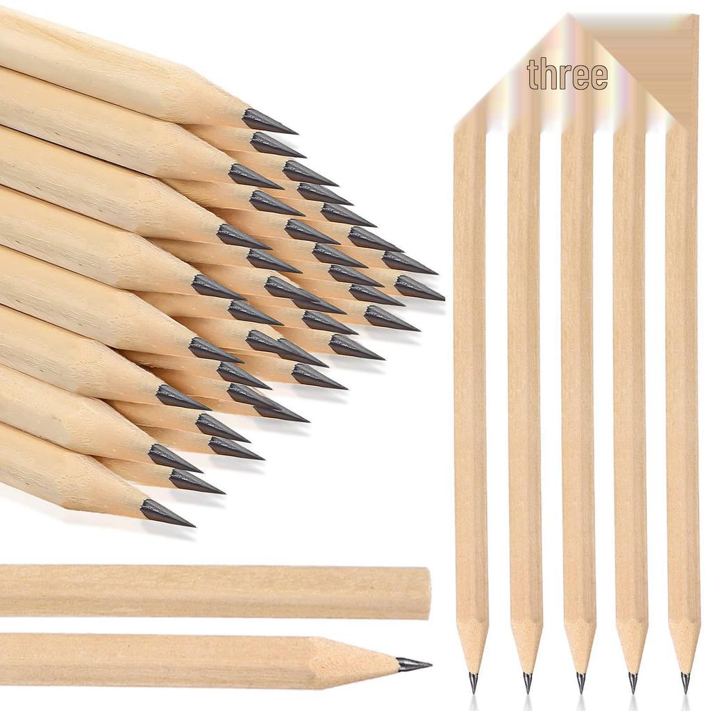 Umweltfreundlicher HB-Holzstift für Kinder - Langlebig, leicht anspitzbar, sechseckiges & dreieckiges Design