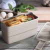 Bento Box for Kids 3 Stackable Lunch Box Leak-proof Portable Lunch Food Container Wheat Straw Food Storage Box Dishwasher