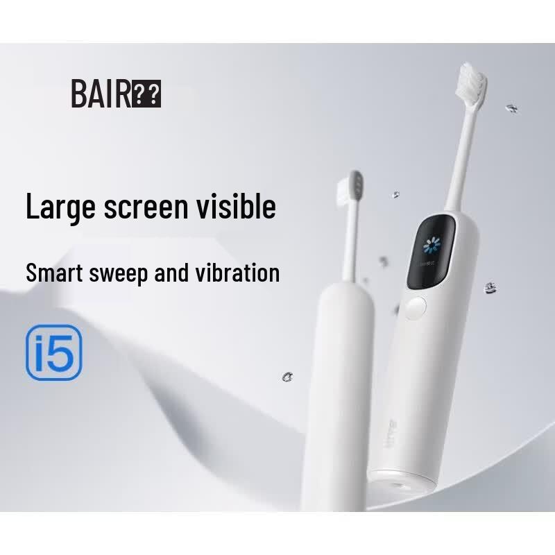 BAIR i5 Smart Sonic Electric Toothbrush with Visual Display CN plug (adapter included)