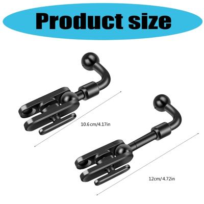 360 Rotating 17mm Ball Joint Extension Rod Car Accessories Vent Friendly Phone Stand Support Adapter with Full Rotation