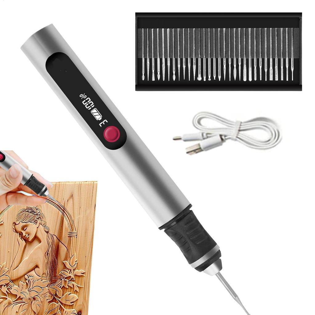 Engraver Pen Cordless Engraving Accessories Engraver Etching Pen For DIY Enthusiasts Artists Jewelry Makers Hobbyists