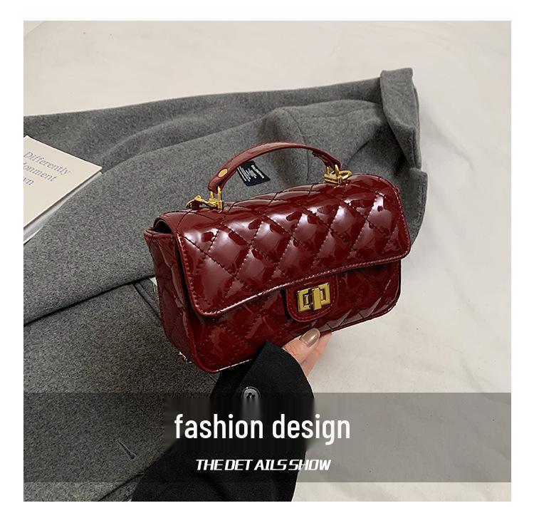 2025 Little Xiangfeng Argyle Chain Luxury Square Handbag - Women's Single Shoulder Crossbody Bag