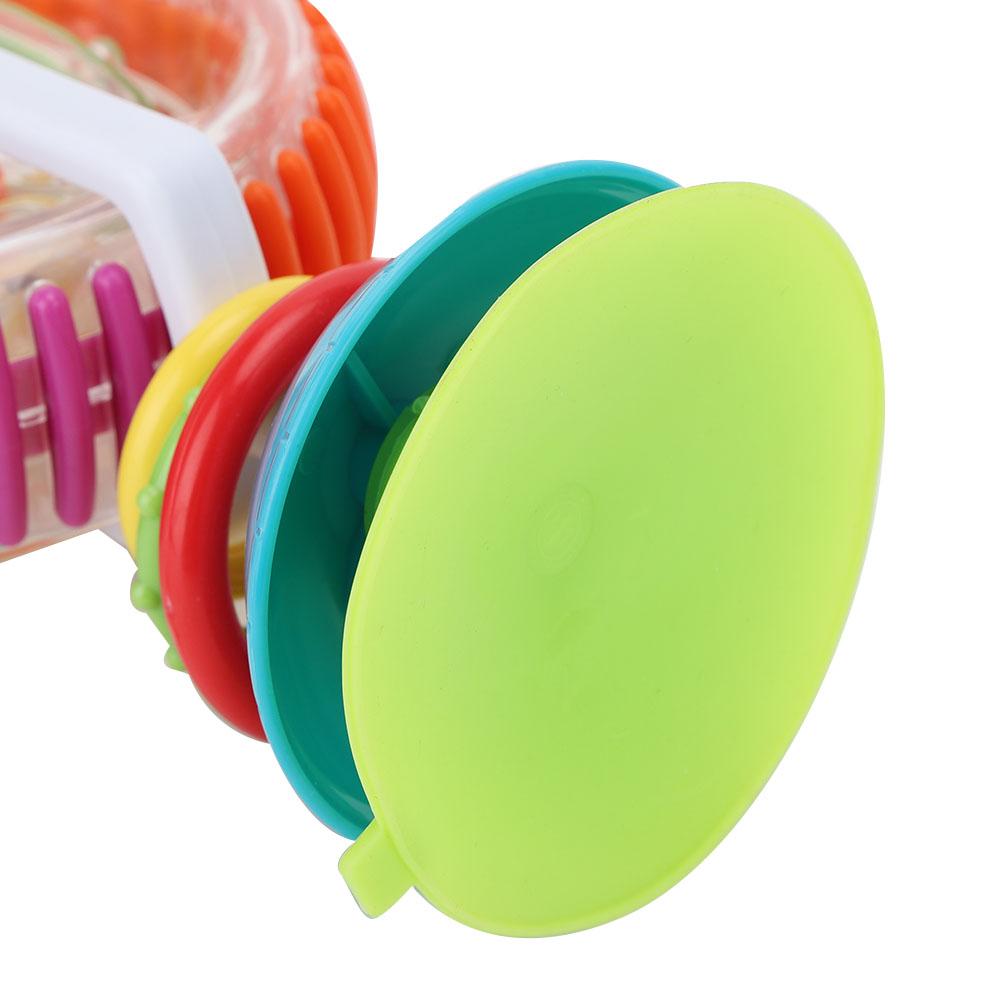 Handheld Colorful Baby Rattle Rotating Baby Chair Stroller Toy with Sunction Cup