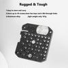 Aluminum Alloy Multi Hole Plate With 1/4 And 3/8 Inch Quick Assembly Board Mounting Holes For Camera Accessories