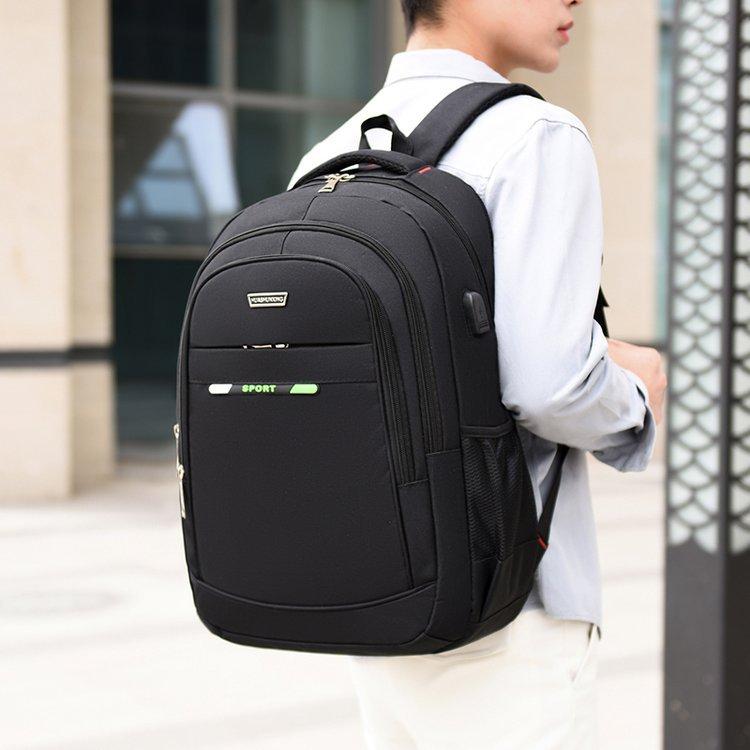 Schoolbag Casual Simple Backpack Fashion Trend Oxford Cloth Large Capacity Student School Bag Breathable Comfortable Computer Backpack