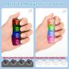 4/9-Button Fingertip Keyboard Keychain With Lights Rgb Keyboard Fidget Toy  For Stress Relief Decompression Calming Accessories