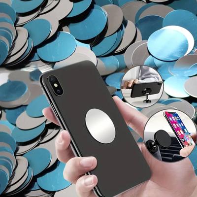 1/10 pz Piastra Metallica Magnetica Disco Lamiera di Ferro Supporto Telefono Auto Adesivi Magnete Tablet Scrivania Telefono Supporto Auto Rotondo per IPhone