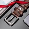Versatile Men PU Belt Retro Casual Waist Belt Luxury Zinc Zinc Alloy Leather Belt  Elderly People