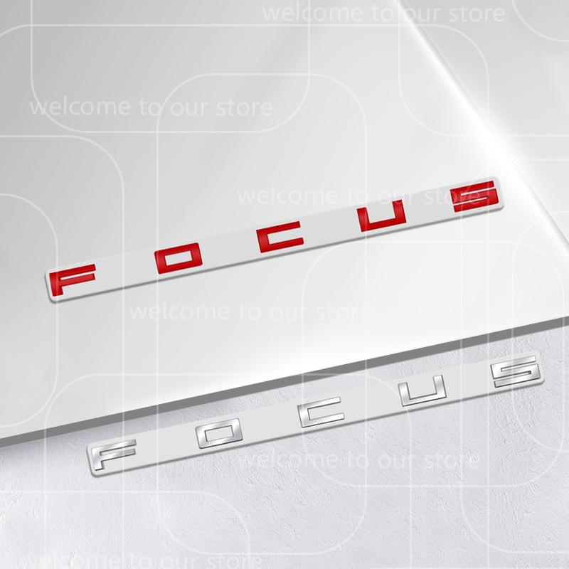 LLC3 3D For Ford Focus 2 3 4 MK2 MK3 MK4 ST Car Sticker Zinc Alloy Emblem Body Accessories Styling Metal Rear Trunk Badge Decal