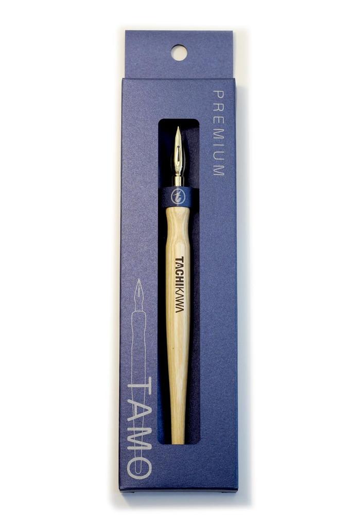 Tachikawa Pin Manufacturing Premium Free Pen Body TAMO Natural 1 Extra Nib PFTNWE +