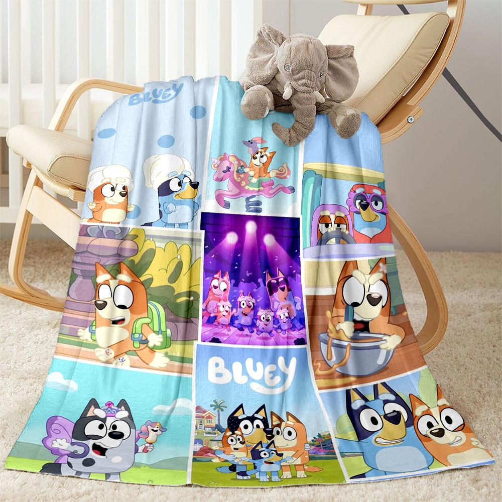 Bluey's Colorful Pals Blanket Durable Comfort Perfect for Bed Couch Sofa for All Seasons Modern Style Gifts For Family Or Friends