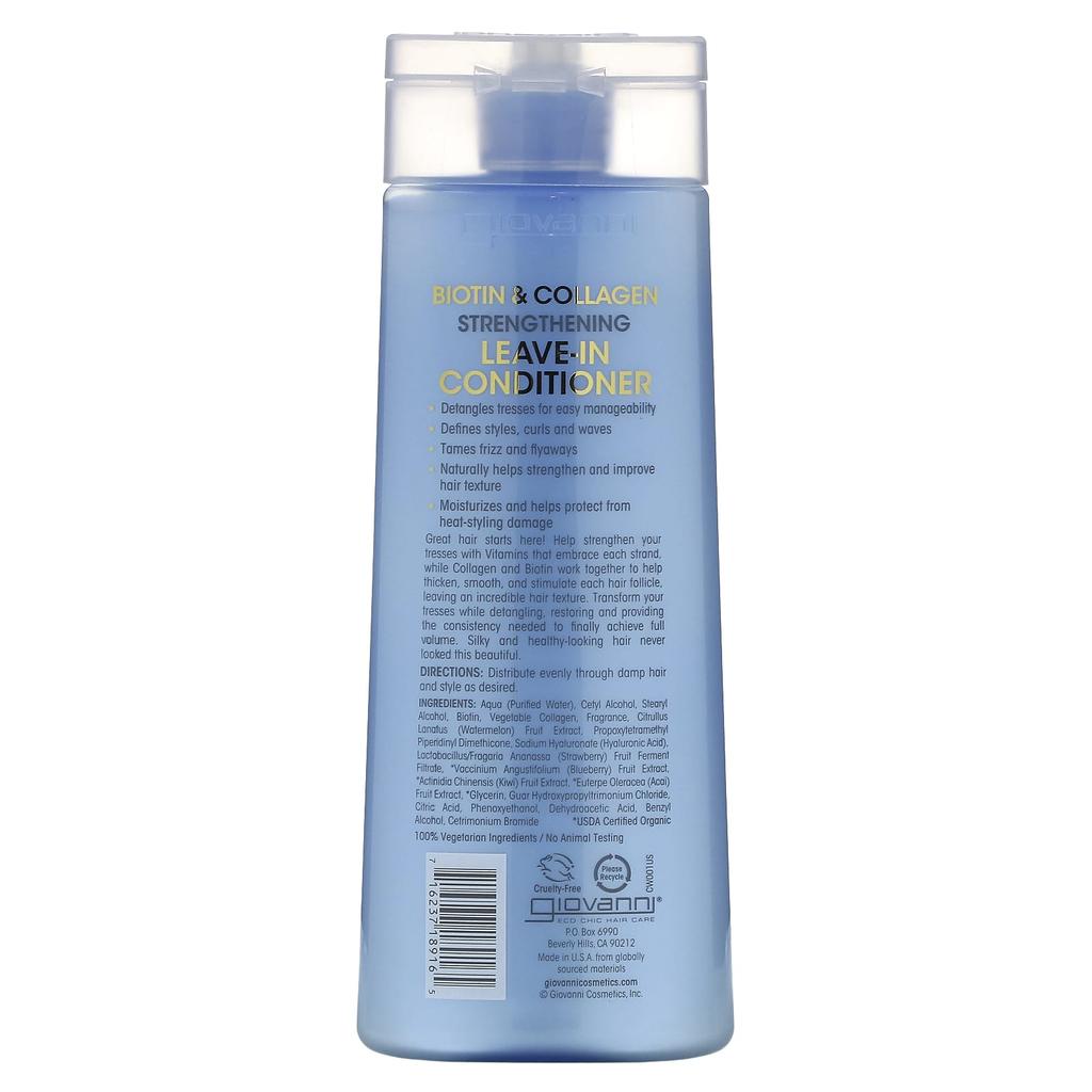 Biotin & Collagen Enhanced Leave-In Conditioner, 250 Ml (8.5 Fl Oz)