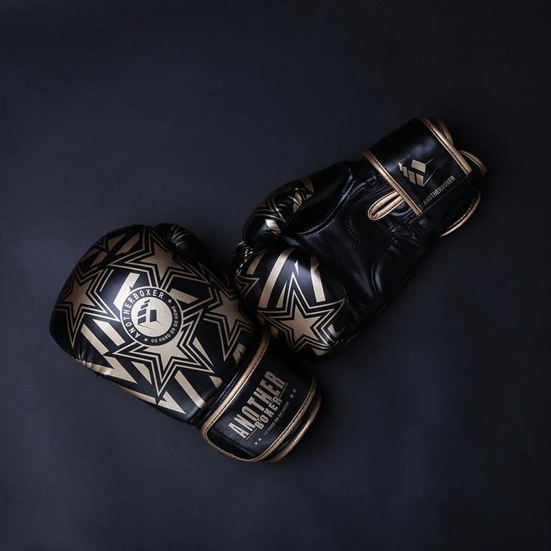 Boxing Gloves 6 12 14oz PU Leather Muay Thai Free Fight MMA Kick Boxing Training Glove For Men Women Kids