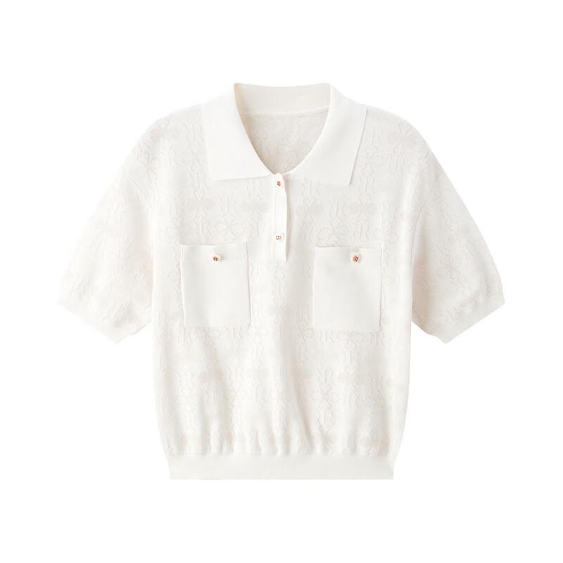 Peacebird Women's Elegant Polo Knit Top