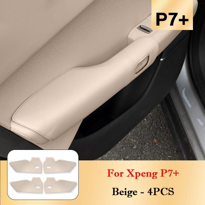 For Xpeng G6 P7+ Xiaopeng Car Door Handle Cover Leather All Inclusive Door Handle Anti Dirty Protection Pad Interior Accessories
