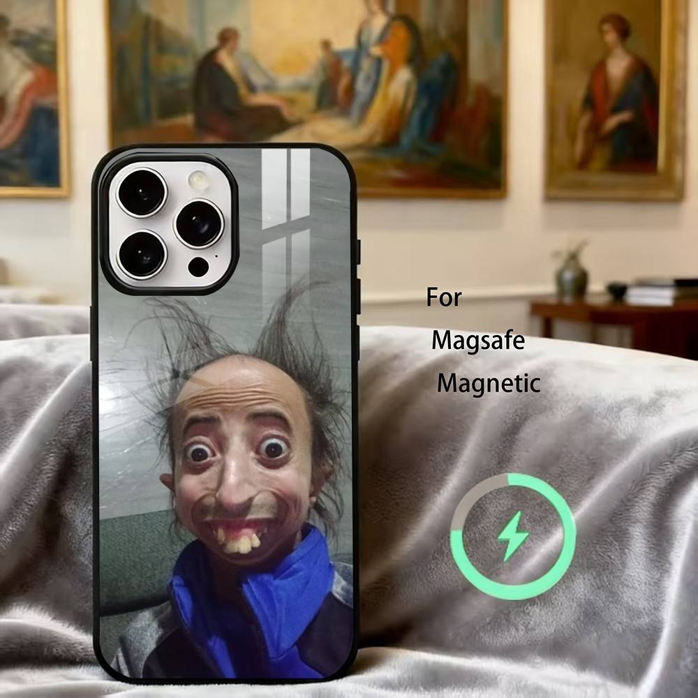

U-Ugly M-Man Phone Case For iPhone17,16,15,14,13,12,11 Plus,Pro Magnetic with Magsafe Wireless Charging iPhone17Promax