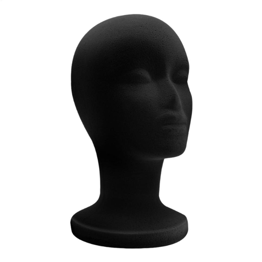 1PC Female Foam Mannequin Head Model Hat Caps Wig Glasses Display Stand Rack Stable Base Shopping Mall Closet Holder