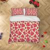 Carton Strawbery Soft Duvet Cover Set Bed Decoration First Choice Gift Suitable for Children Kids plus Adult Peoples Comfortable Breathable