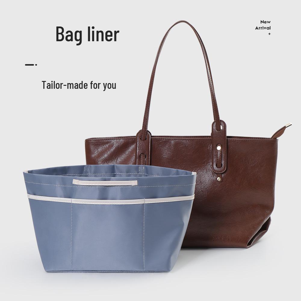 

Nylon Three-Zipper Tote Organizer with Built-In Pockets, Available in Large, Medium, and Small Sizes.