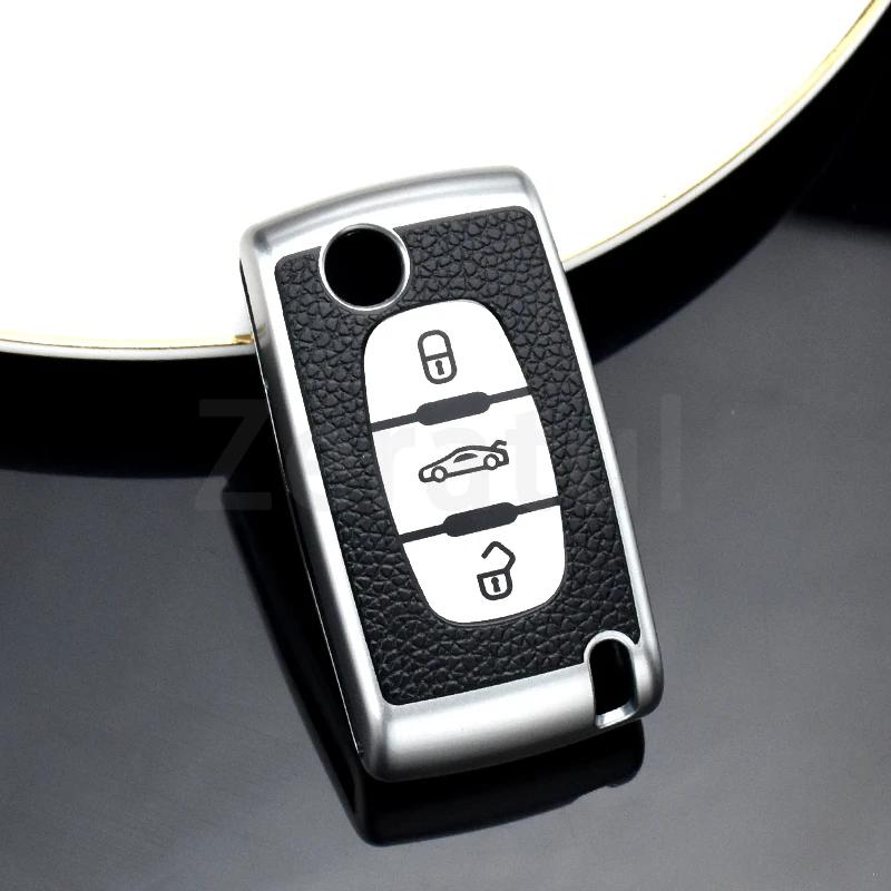 Tpu Car Key Case Cover For Citroen Xsara C2 C3 C4 C5 C6 C8 For Peugeot 107 206 207 307 308 406 Shell Holder Protector