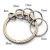 [TUNUKE] titanium Ti ring key ring key ring carabiner key lightweight Does not rust luster mirror surface Outer diameter 8/10/12/14mm (10mm, R mirror