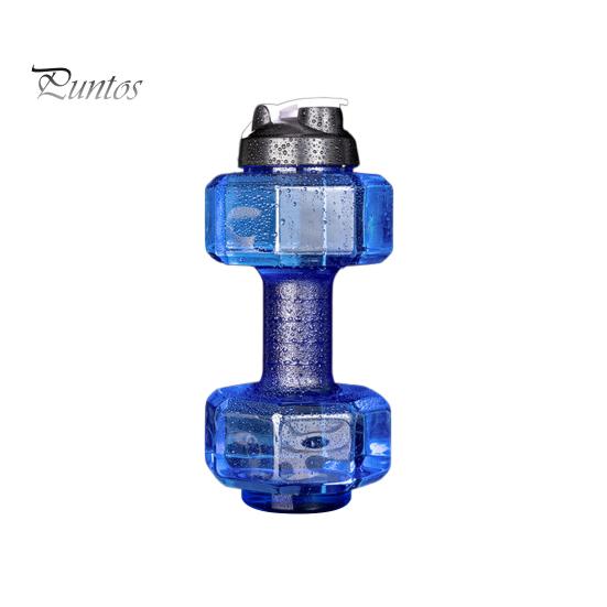 500/1500/2200/2600ML Činka Sportovní láhev na vodu Čirá přenosná síla paží Cvičení Pohár na pití na vodu Domácí Posilovna Fitness vybavení