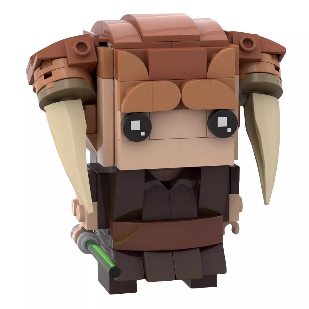 GSBAN Space MOC Wars Movie Brickheadz Figures Obi Maul Model Building Blocks Toys For Children Toy Kids Gifts Bricks