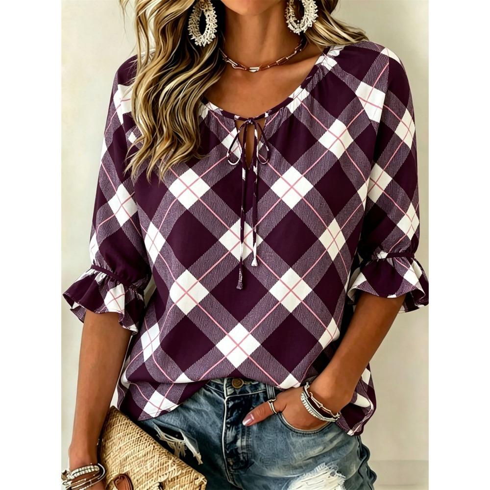 Simple Fashion Women's Loose Blouse, Exquisite Art 3D Print, Soft Comfortable Slimming Outdoor Casual Clothes