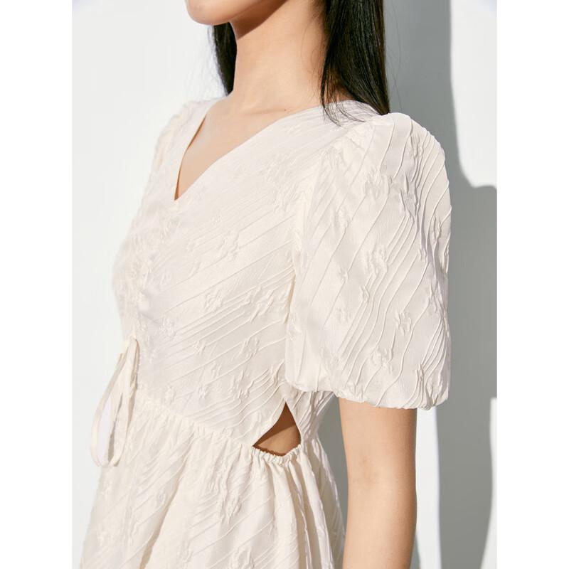 Peacebird Women's French V-Neck Vacation Long Dress