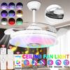 44 IN 1 2 Inches Modren RGB Ceiling Fan with Light APP Bluetooth Music Fans Light Bedroom Smart Ceiling Lamps With Remote Control