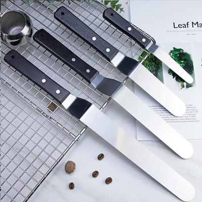 4/6/8/10 Inch Stainless Steel Cake Spatula Butter Cream Icing Frosting Knife Smoother Brush Kitchen Pastry Cake Decoration Tools