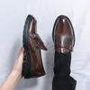 Fashion Doubl Buckles Style Men's Business Formal  Shoes Trendy Designer Style Wedding Fashion Party Large Men's Shoes New Models