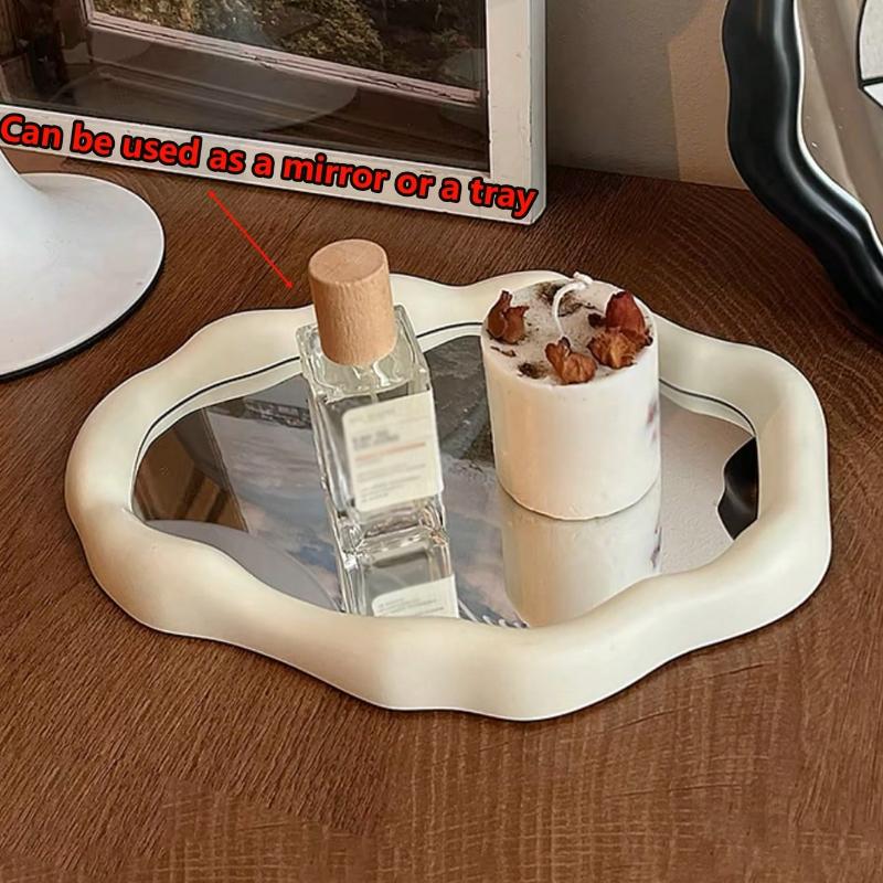 Nordic Style Makeup Mirror High Appearance Value Vanity Mirror for Bedroom Dressing Table Elegant Desktop Decorative Ornament