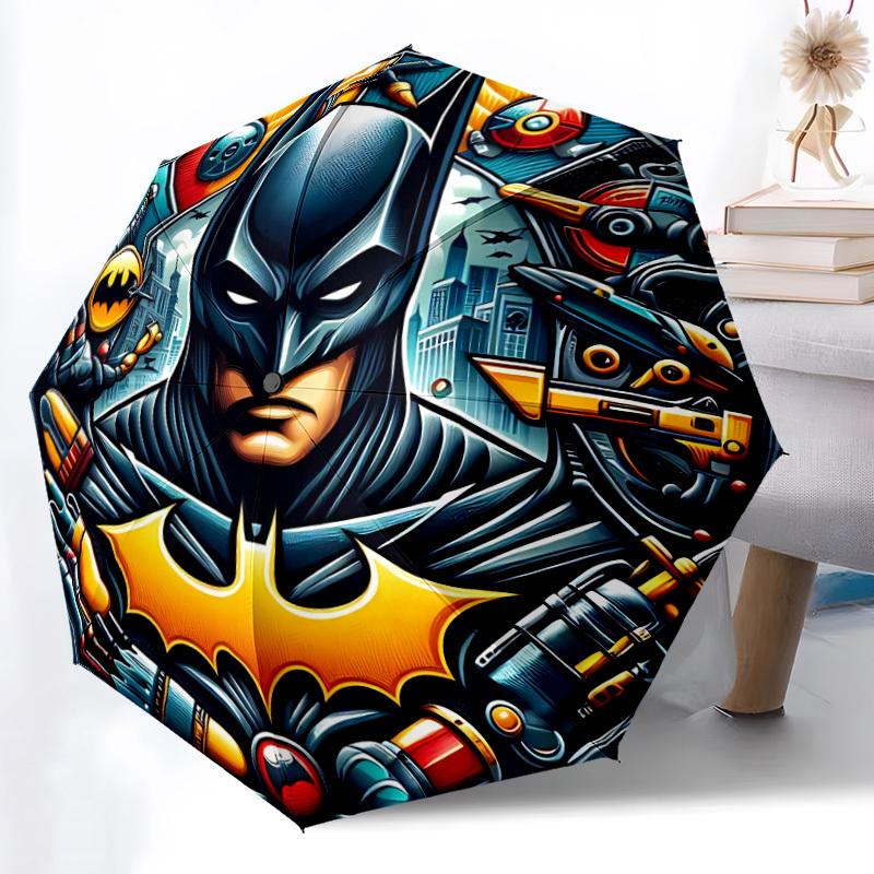 

1pc Batman Automatic Opening/Closing Folding Umbrella with 8 Ribs, Portable Sunshade Umbrella Birthday and Holidays gifts yy250105130