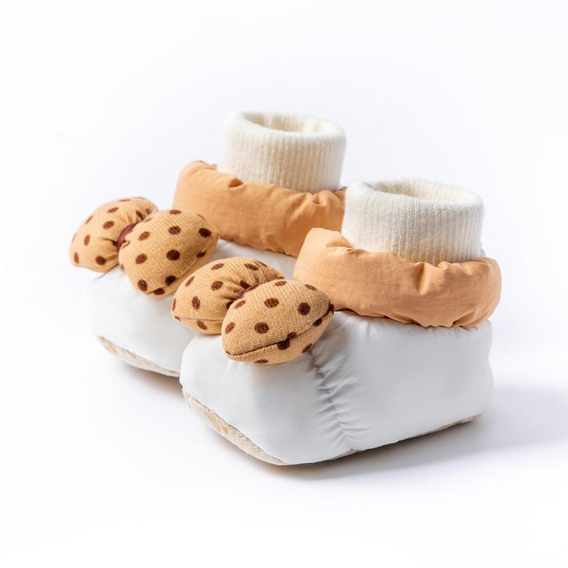Warm First Walker Fashion Casual Baby Shoes Cartoon Cute Baby Girl Shoe Comfort Soft Soled Boy Shoe Versatile Trendy Cotton Shoe
