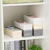 5 Cells Plastic Organizer Storage Box Tie Bra Socks Drawer Cosmetic Divider 4pc