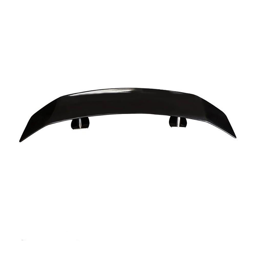 Car Spoiler Universal No Drilling Large Fixed Wing With Light Carbon Fiber Pattern Car Bumper Tail Wing Cars Accessories