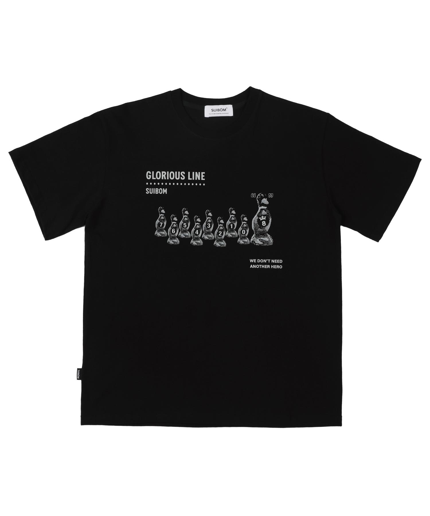 Sui Bom Glorious Line Short Sleeve T-Shirt - Black L