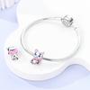 Fashion S925 Silver Pendant Firefly Pendant Cute Bear Beads Suitable For 3MM Original Bracelet Women Jewelry Gifts