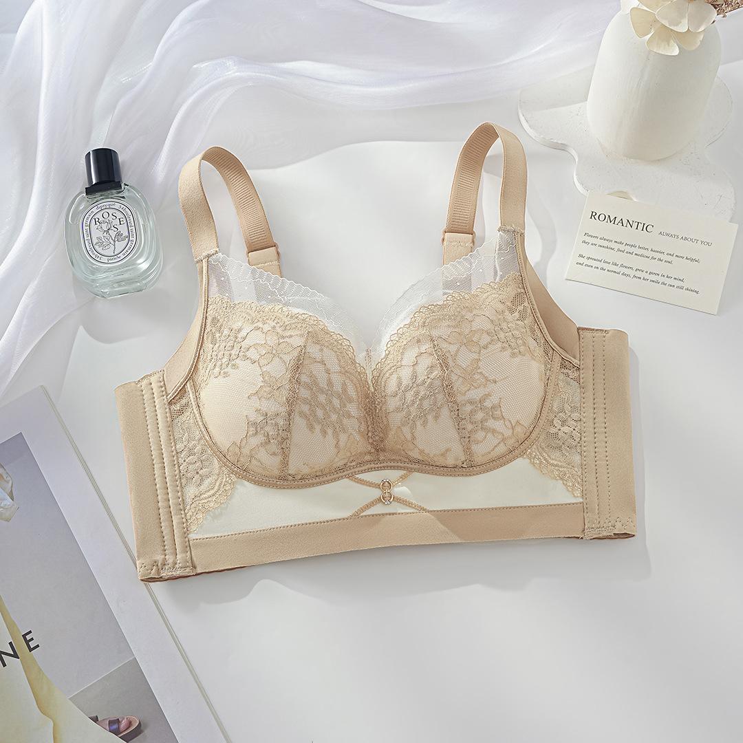 

Traceless display large upper support adjustment type anti-sagging cup autumn and winter new bra collection breast 34/75AB