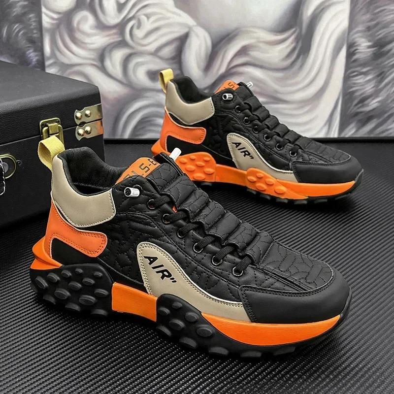 

Мужские теннисные кроссовки на резиновой платформе, весна-осень, кроссовки для бега, высококачественные, нескользящие, для спортзала, повседневные, для ходьбы, для мужчин 44