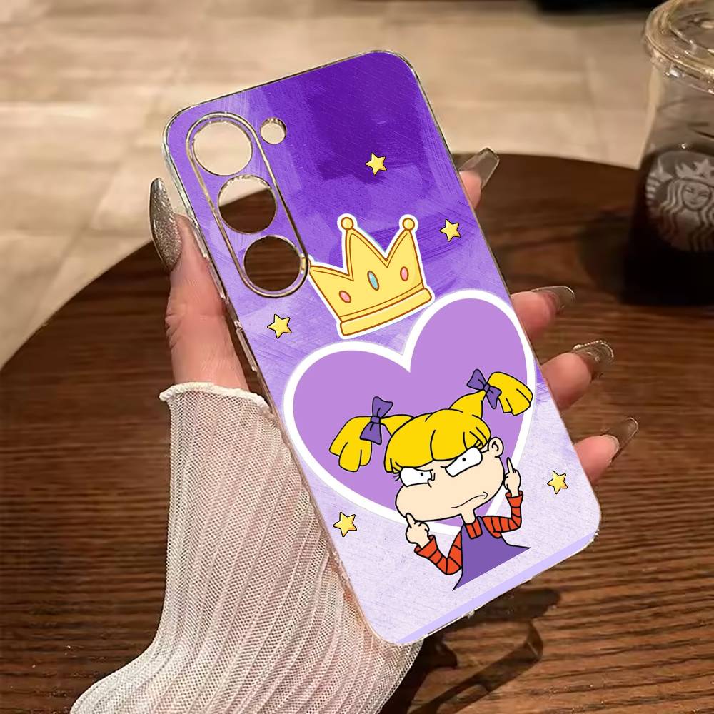 Classic Cartoon Characters-R-Rugrats Clear Soft Silicone Phone Case for Samsung Galaxy A71, A70, A52, A51, A40, A30