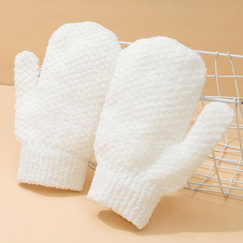 Soft Shower Towel Towel Scrub Gloves white