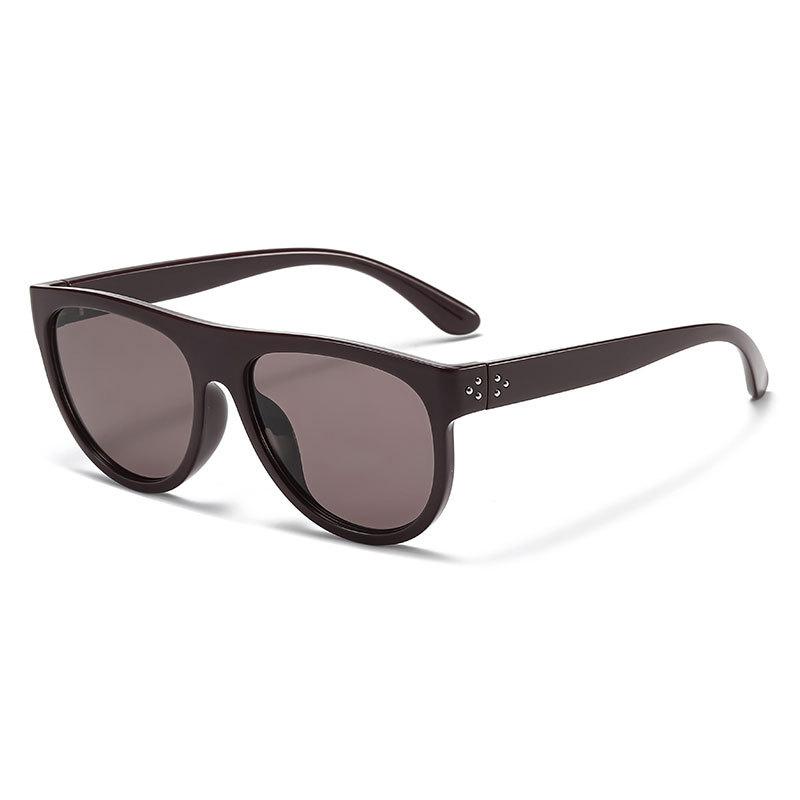 European and American personalized outdoor sunshade pilot sunglasses women's large frame face small anti-ultraviolet sunglasses