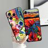 Oil Painting Pattern Funda Phone Cover Case for Apple iPhone 17 Pro Max 11 XR XS MAX 13 17e 12 16 15 Pro 7 8 14 Air